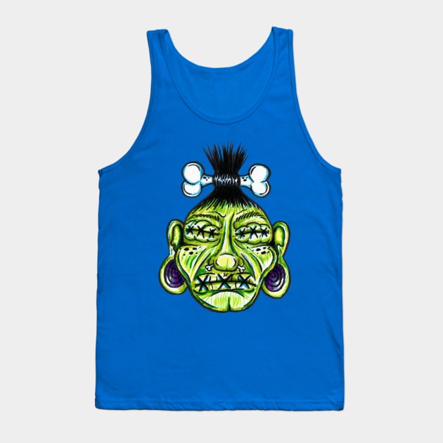 Shrunken Head Tank Top by Brieana